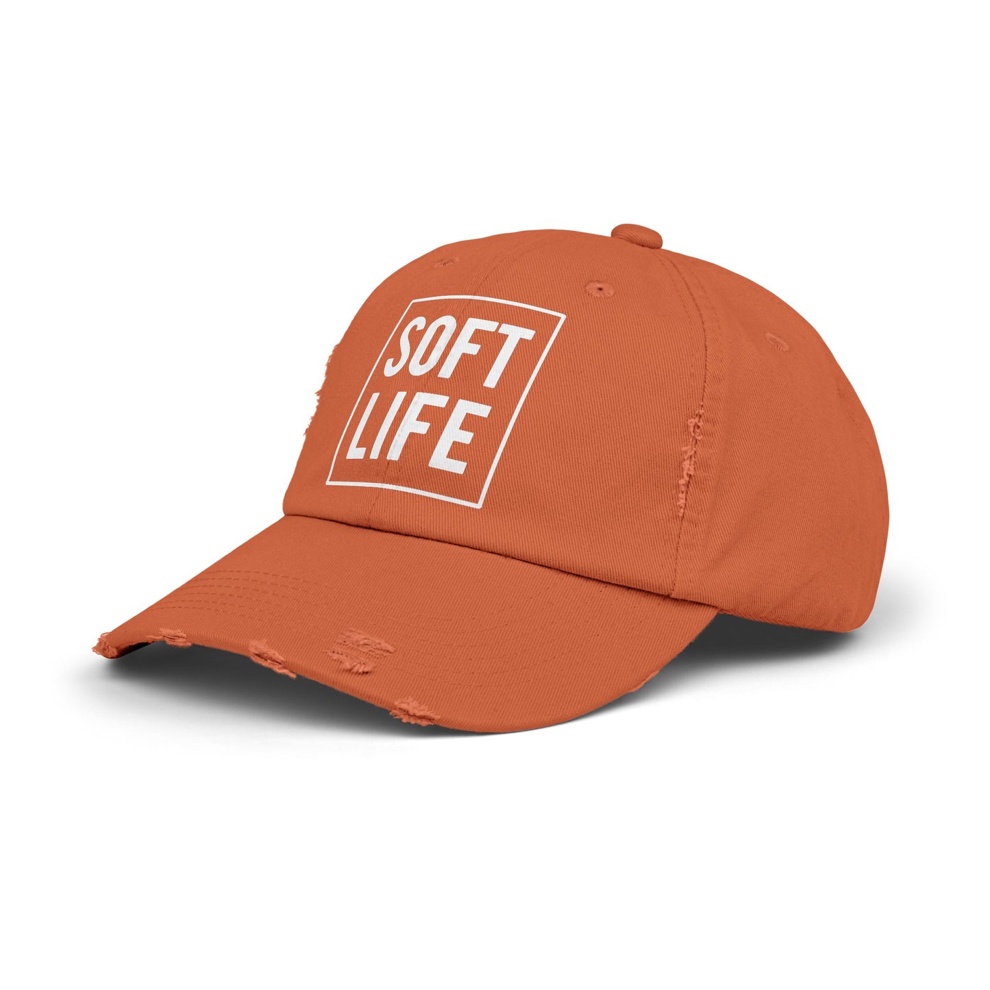 "Soft Life" Distressed Cap