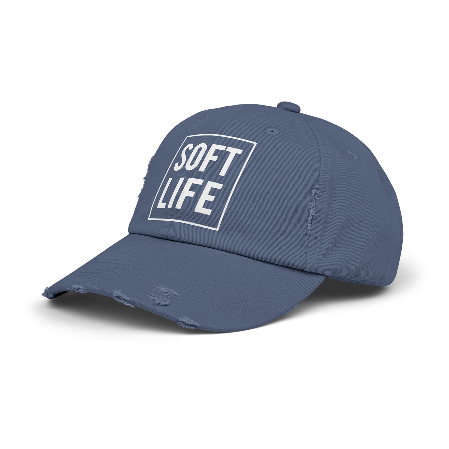 "Soft Life" Distressed Cap