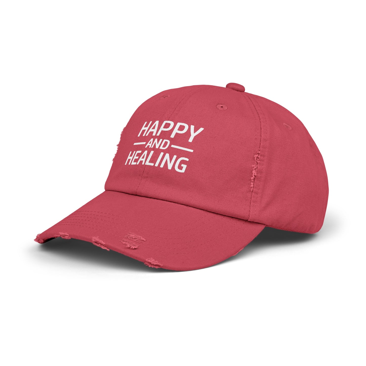 "Happy and Healing" Distressed Cap