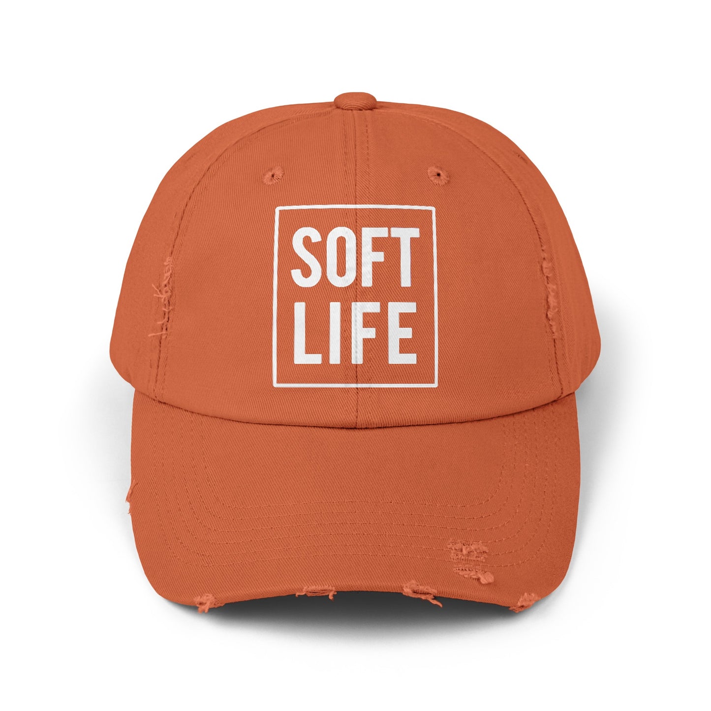 "Soft Life" Distressed Cap