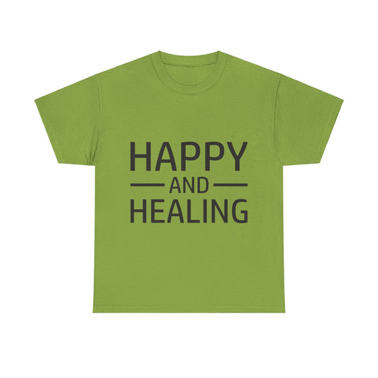 Happy and Healing Unisex Heavy Cotton Tee